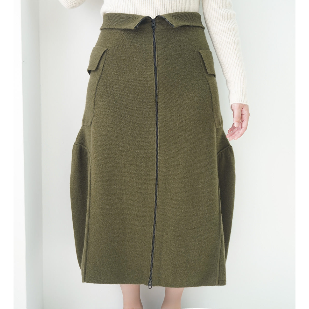 Cashmere Cargo Skirt