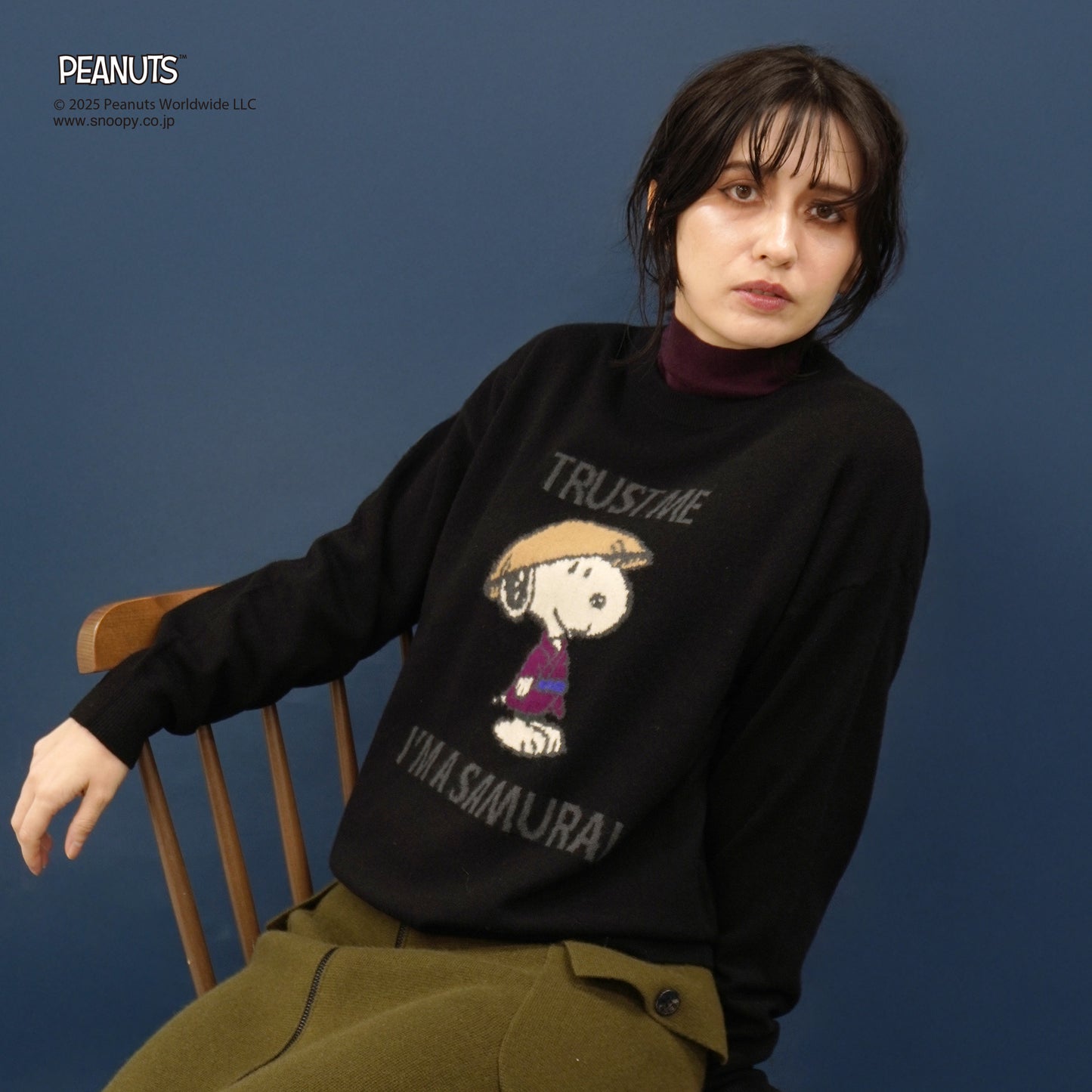 【PEANUTS × CASHYAGE】サムライスヌーピーセーター