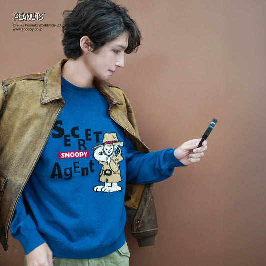 【PEANUTS × CASHYAGE】SECRET AGENTセーター