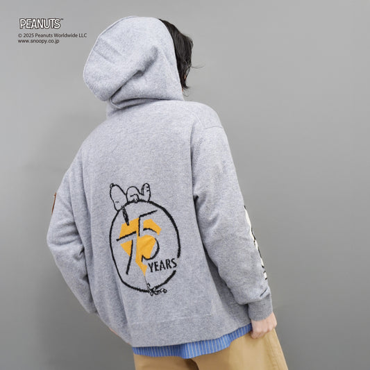 【PEANUTS × CASHYAGE】75周年ニットパーカー