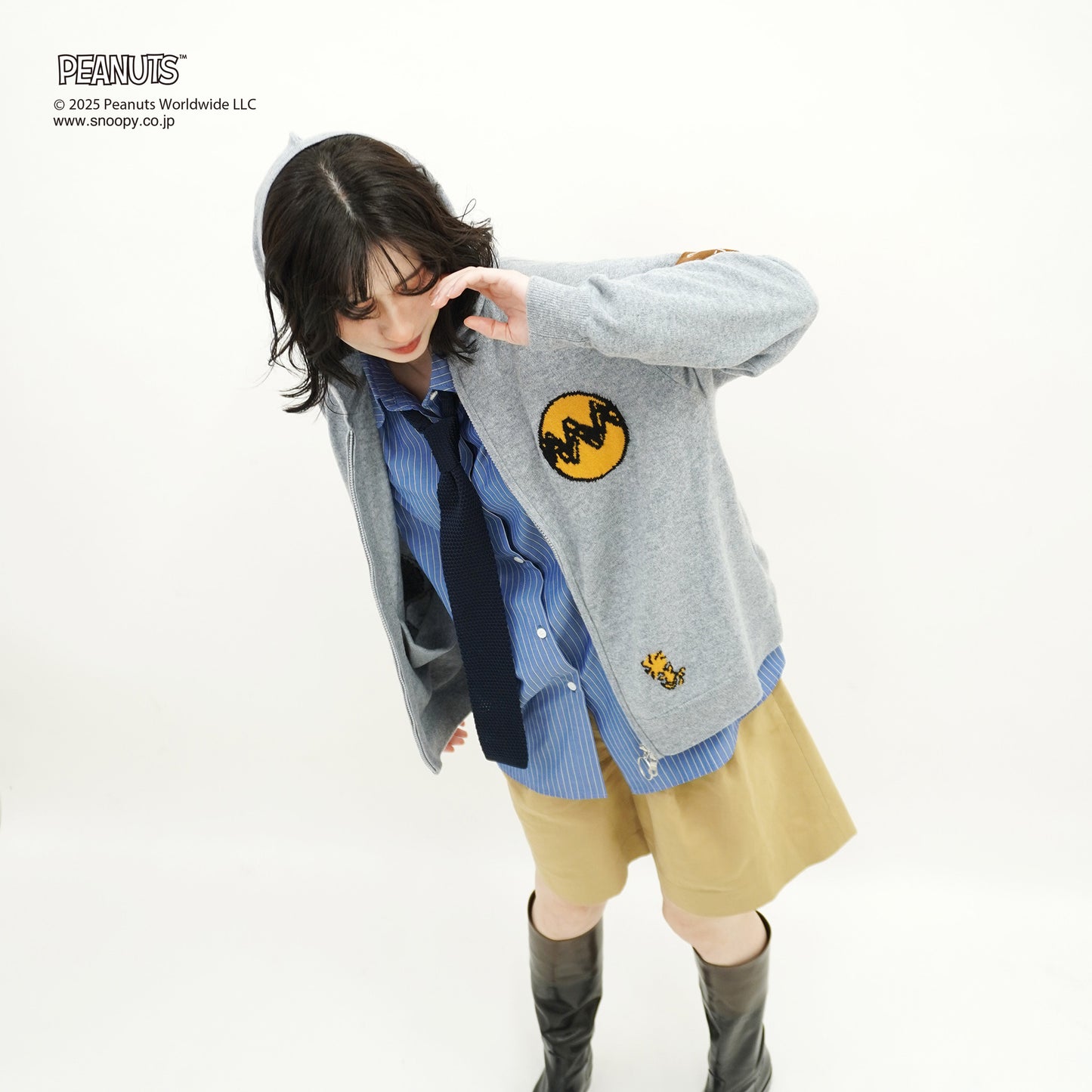 【PEANUTS × CASHYAGE】75周年ニットパーカー