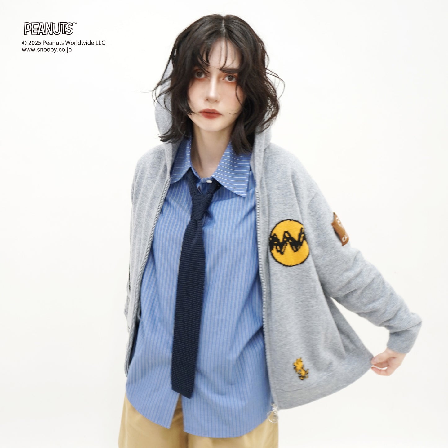 【PEANUTS × CASHYAGE】75周年ニットパーカー