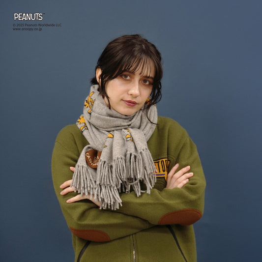 【PEANUTS × CASHYAGE】WOODSTOCKストール