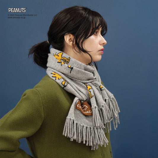 【PEANUTS × CASHYAGE】WOODSTOCKストール