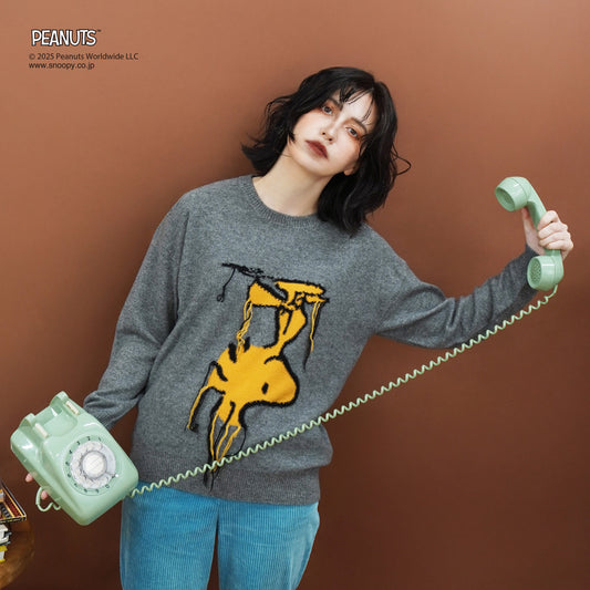 【PEANUTS × CASHYAGE】WOODSTOCKセーター