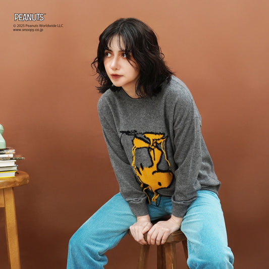 【PEANUTS × CASHYAGE】WOODSTOCKセーター