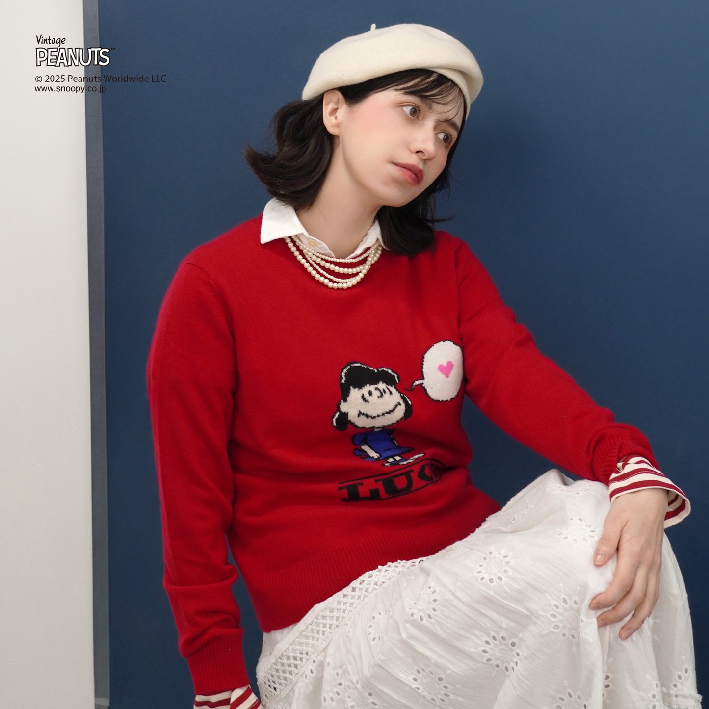 【PEANUTS × CASHYAGE】LUCYセーター