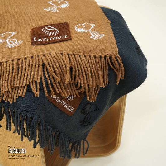 【PEANUTS × CASHYAGE】SNOOPYストール