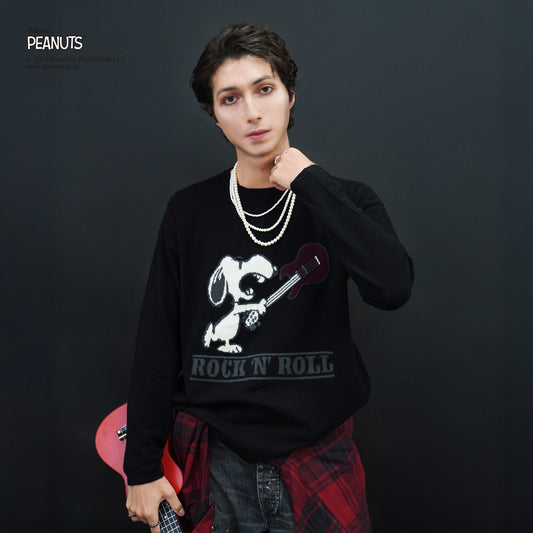 【PEANUTS × CASHYAGE】ROCKNROLLセーター