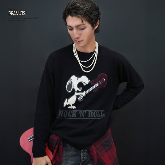 【PEANUTS × CASHYAGE】ROCKNROLLセーター