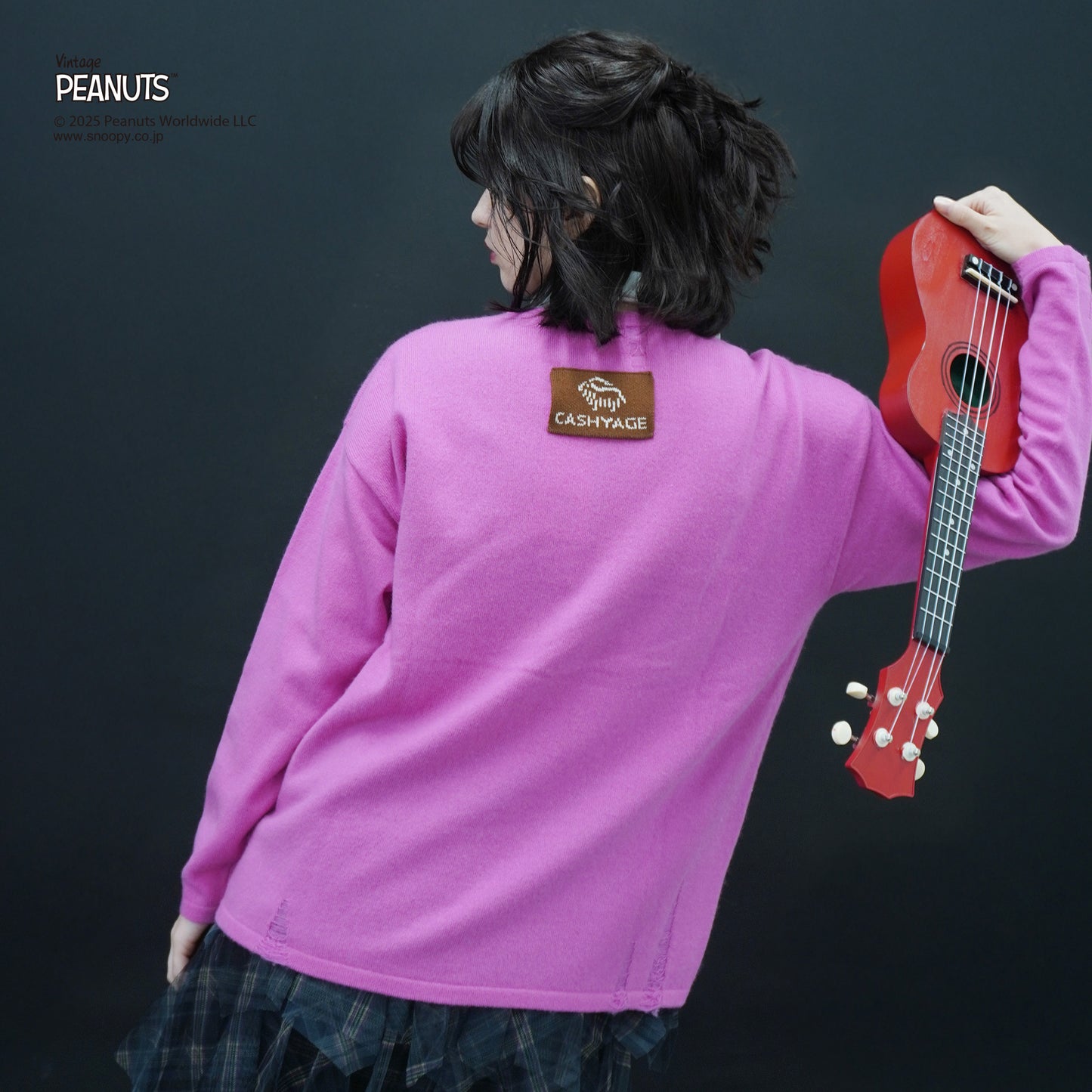 【PEANUTS × CASHYAGE】ROCKNROLLセーター