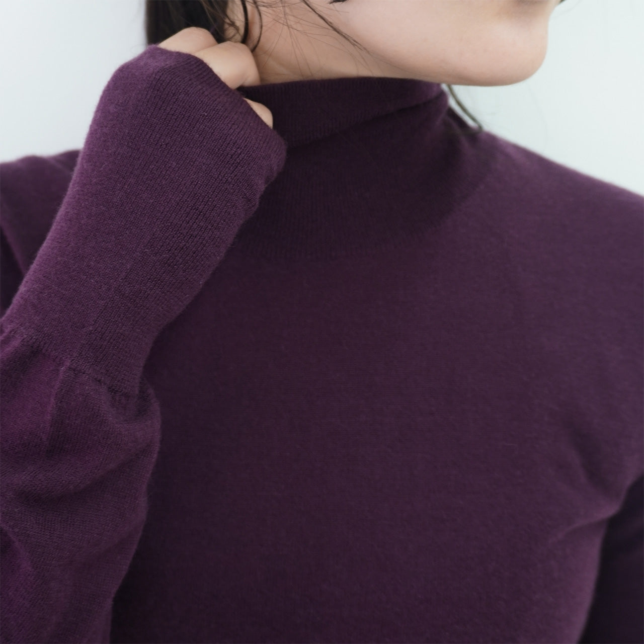 Silk Cashmere Turtle Neck