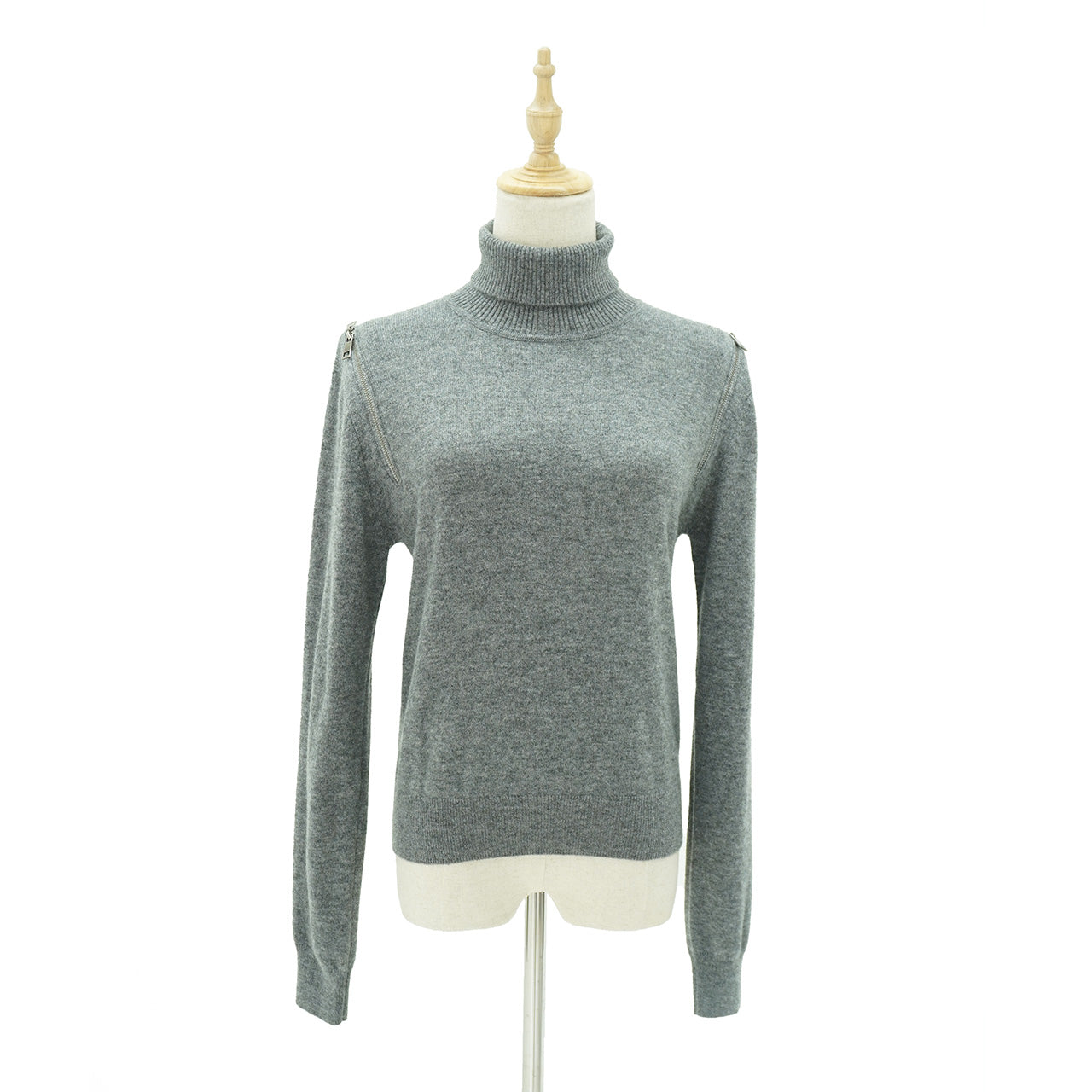 Cashmere Shoulder-zip Sweater