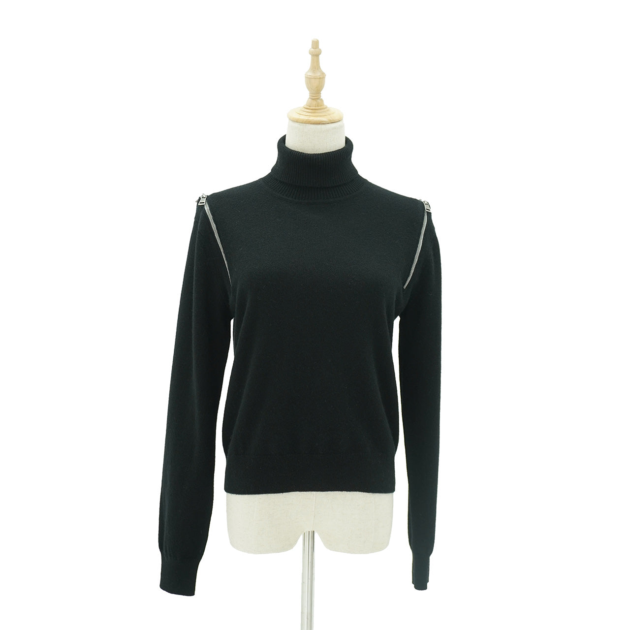 Cashmere Shoulder-zip Sweater