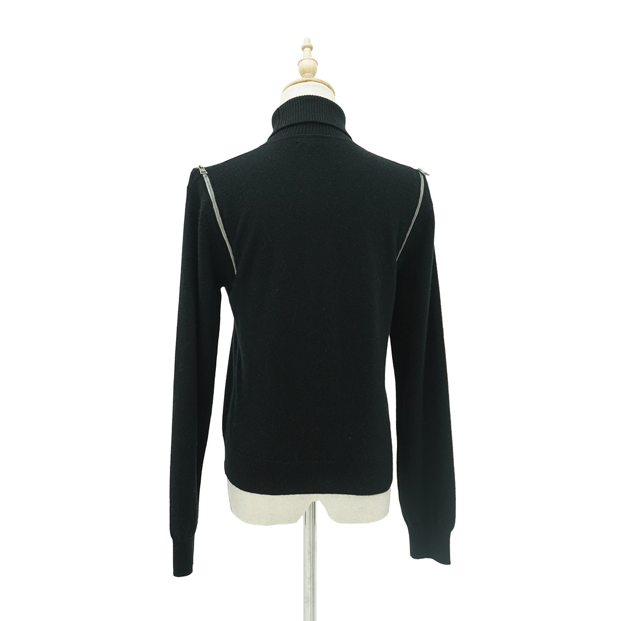 Cashmere Shoulder-zip Sweater