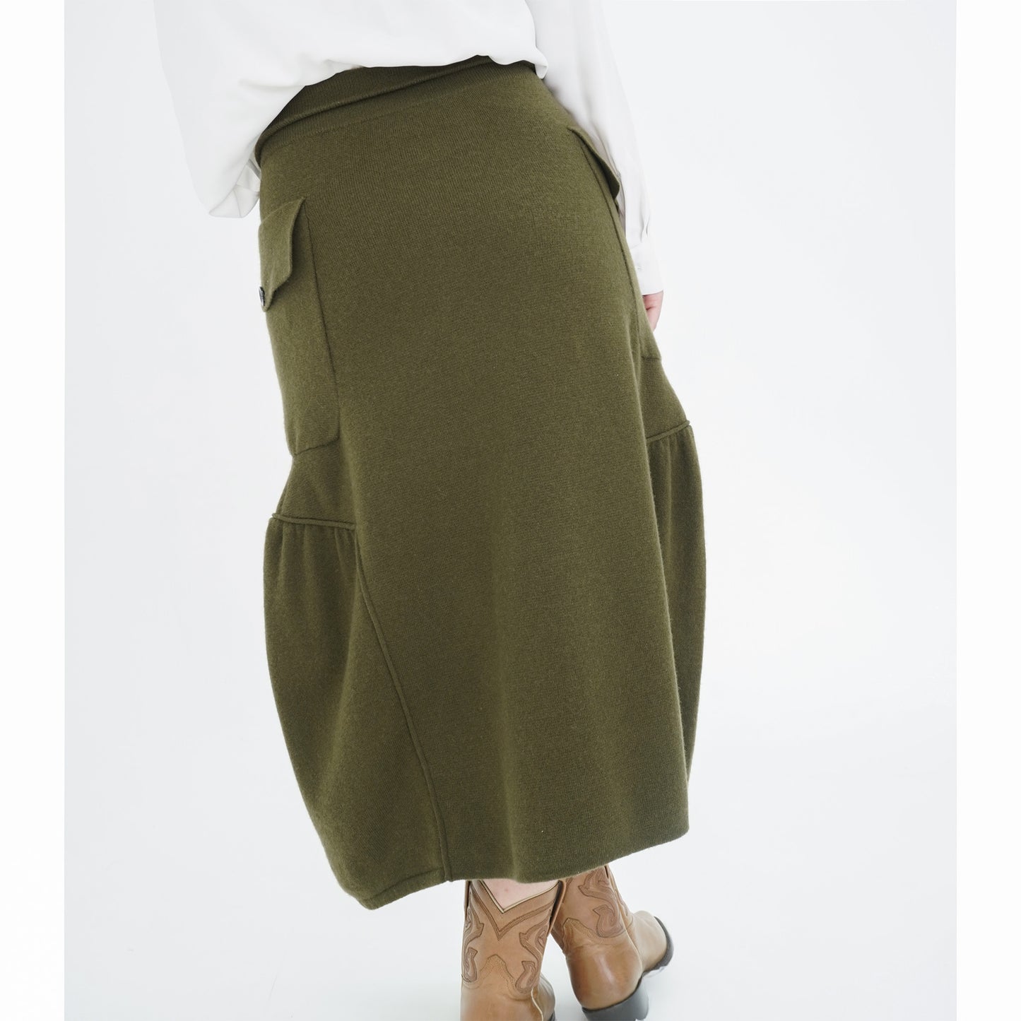 Cashmere Cargo Skirt