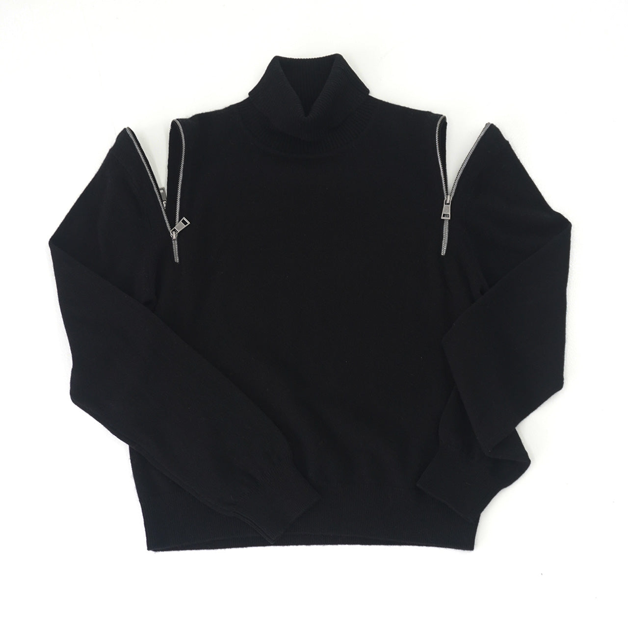 Cashmere Shoulder-zip Sweater