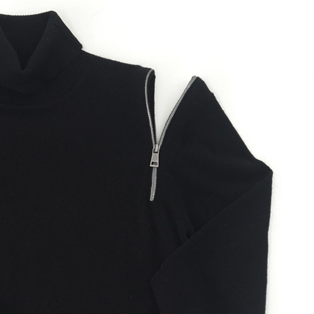 Cashmere Shoulder-zip Sweater