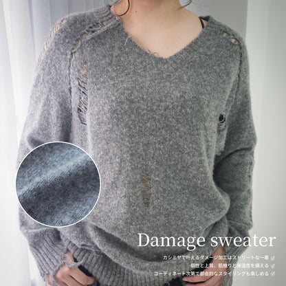 Cashmere Damage sweater