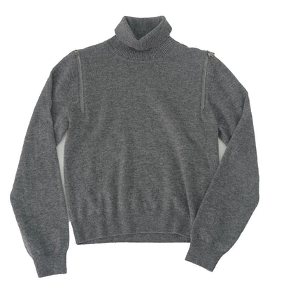 Cashmere Shoulder-zip Sweater