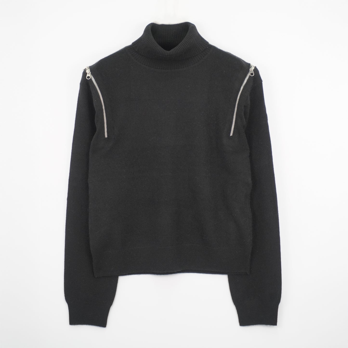Cashmere Shoulder-zip Sweater