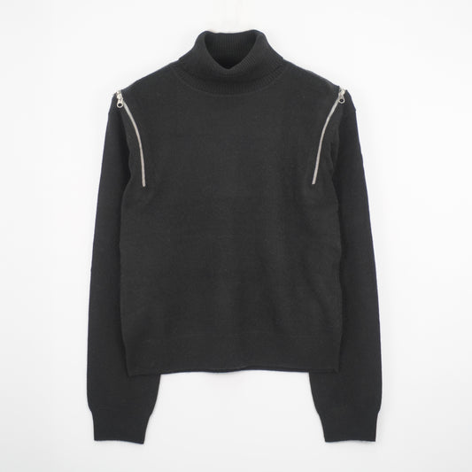 Cashmere Shoulder-zip Sweater