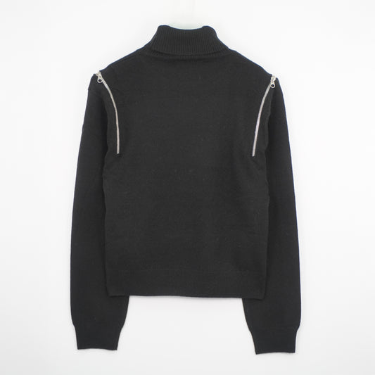 Cashmere Shoulder-zip Sweater