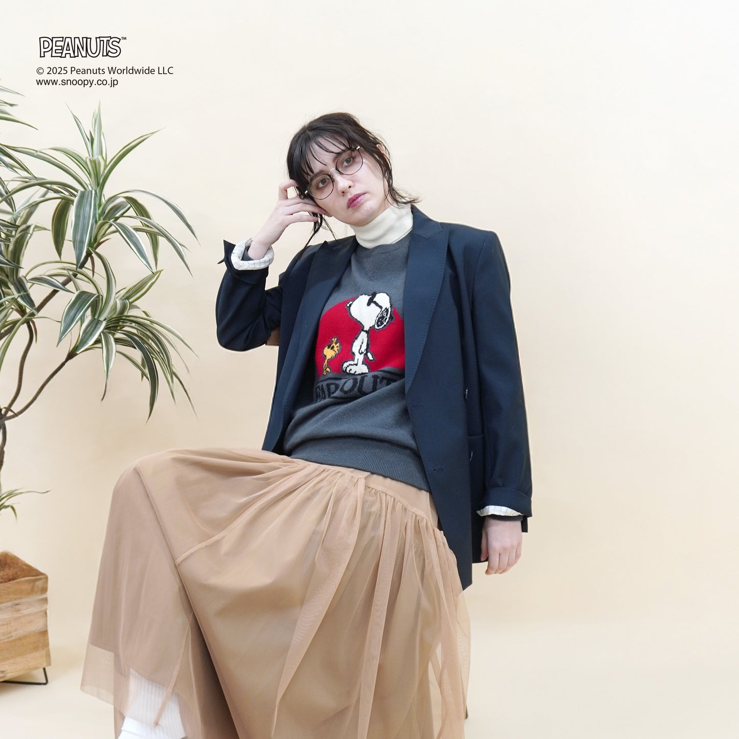 【PEANUTS × CASHYAGE】FAROUTセーター