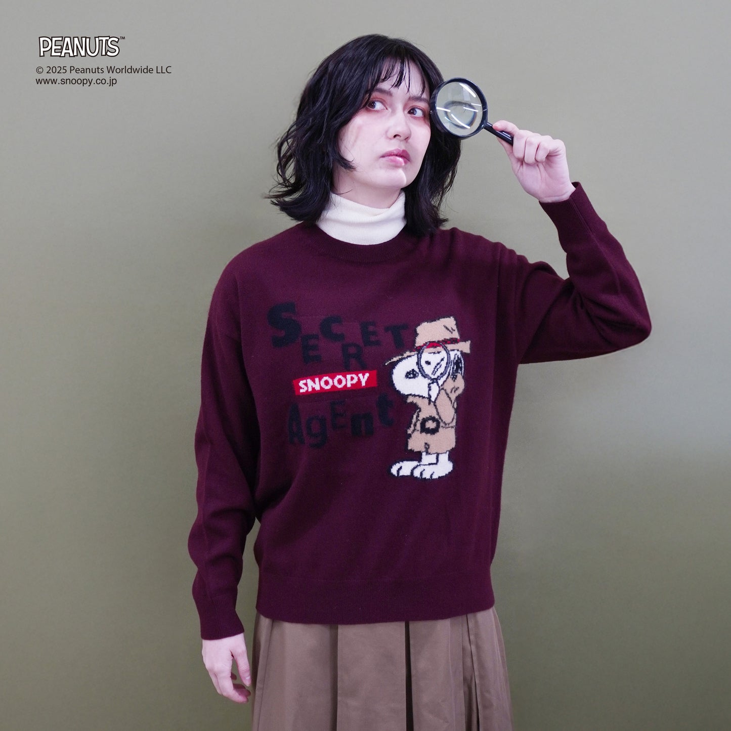 【PEANUTS × CASHYAGE】SECRET AGENTセーター