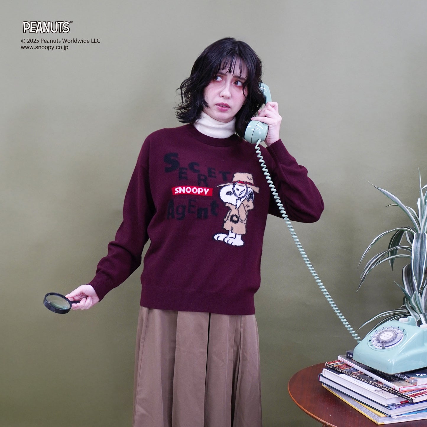 【PEANUTS × CASHYAGE】SECRET AGENTセーター