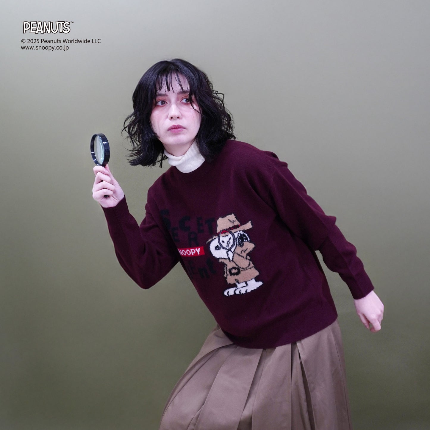 【PEANUTS × CASHYAGE】SECRET AGENTセーター