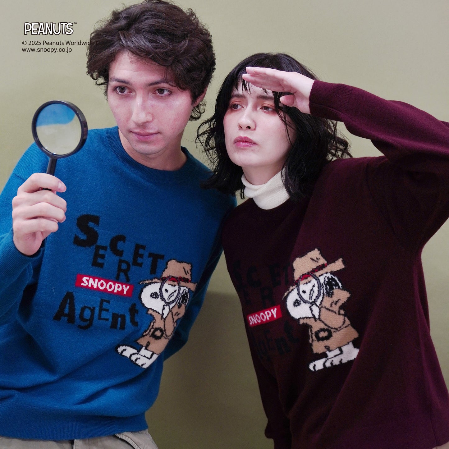 【PEANUTS × CASHYAGE】SECRET AGENTセーター
