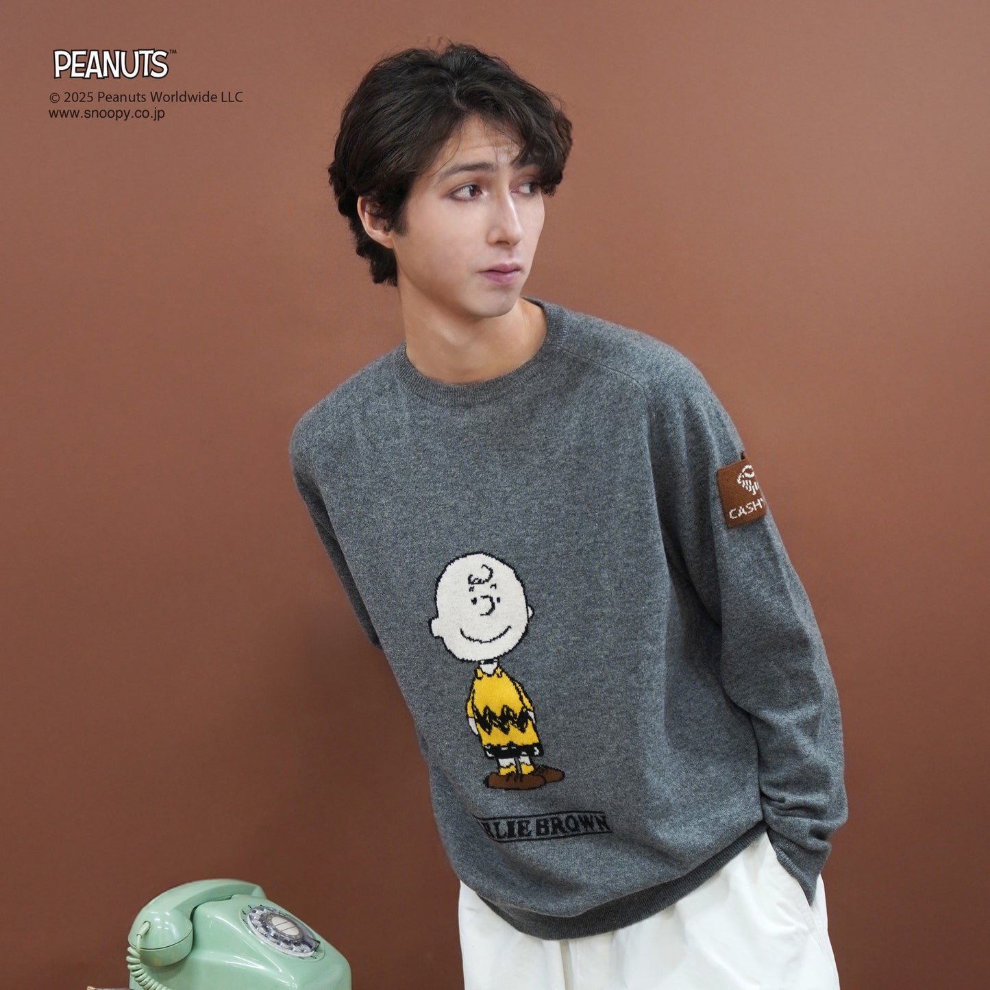 【PEANUTS × CASHYAGE】CHARLLE BROWNセーター