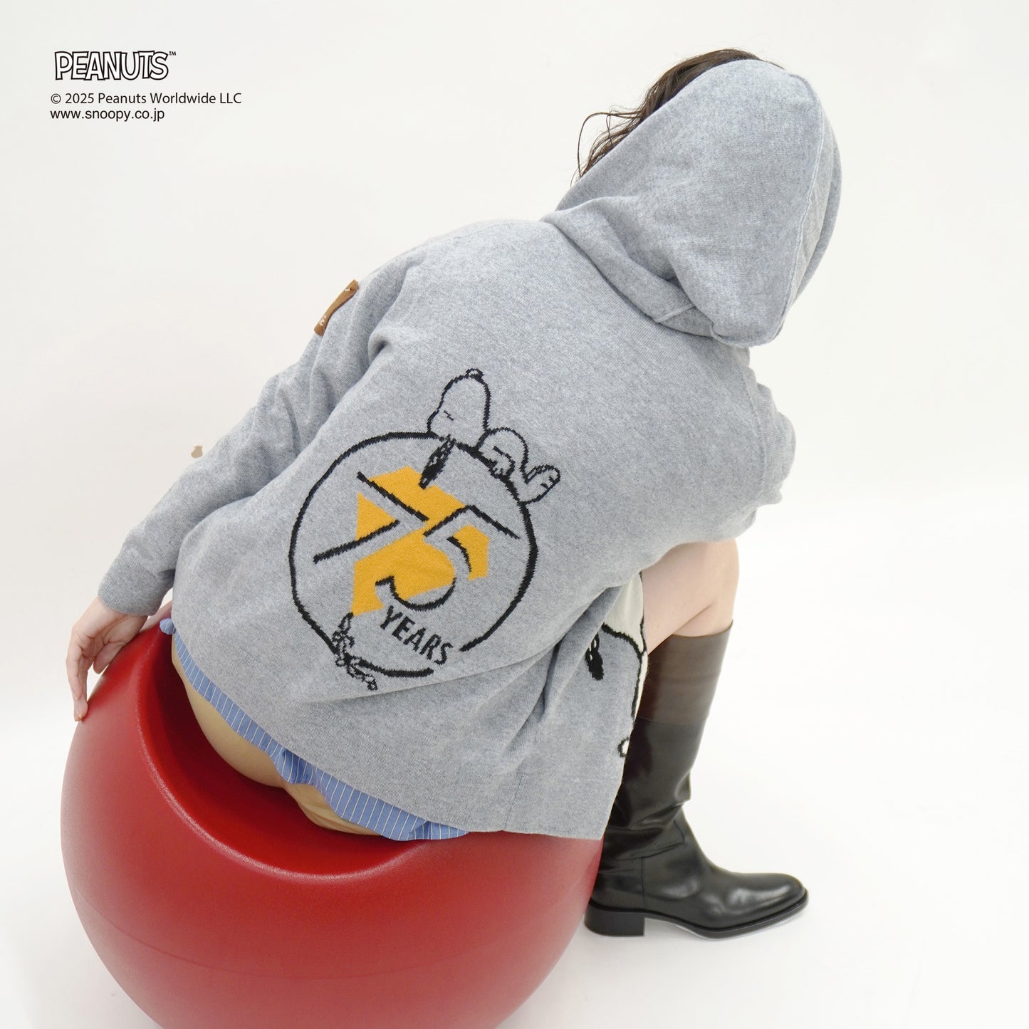 【PEANUTS × CASHYAGE】75周年ニットパーカー