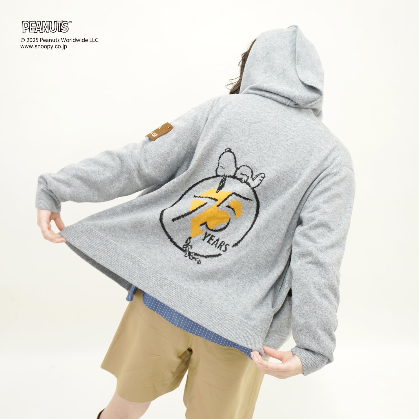 【PEANUTS × CASHYAGE】75周年ニットパーカー