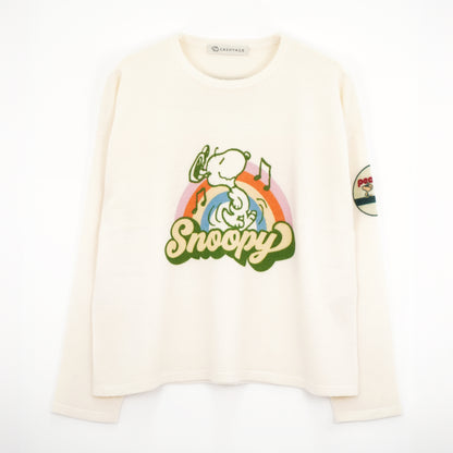 【PEANUTS × CASHYAGE】虹プリントセーター