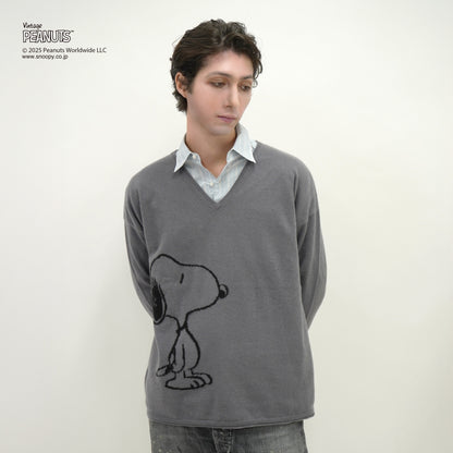 【PEANUTS × CASHYAGE】Vネックセーター