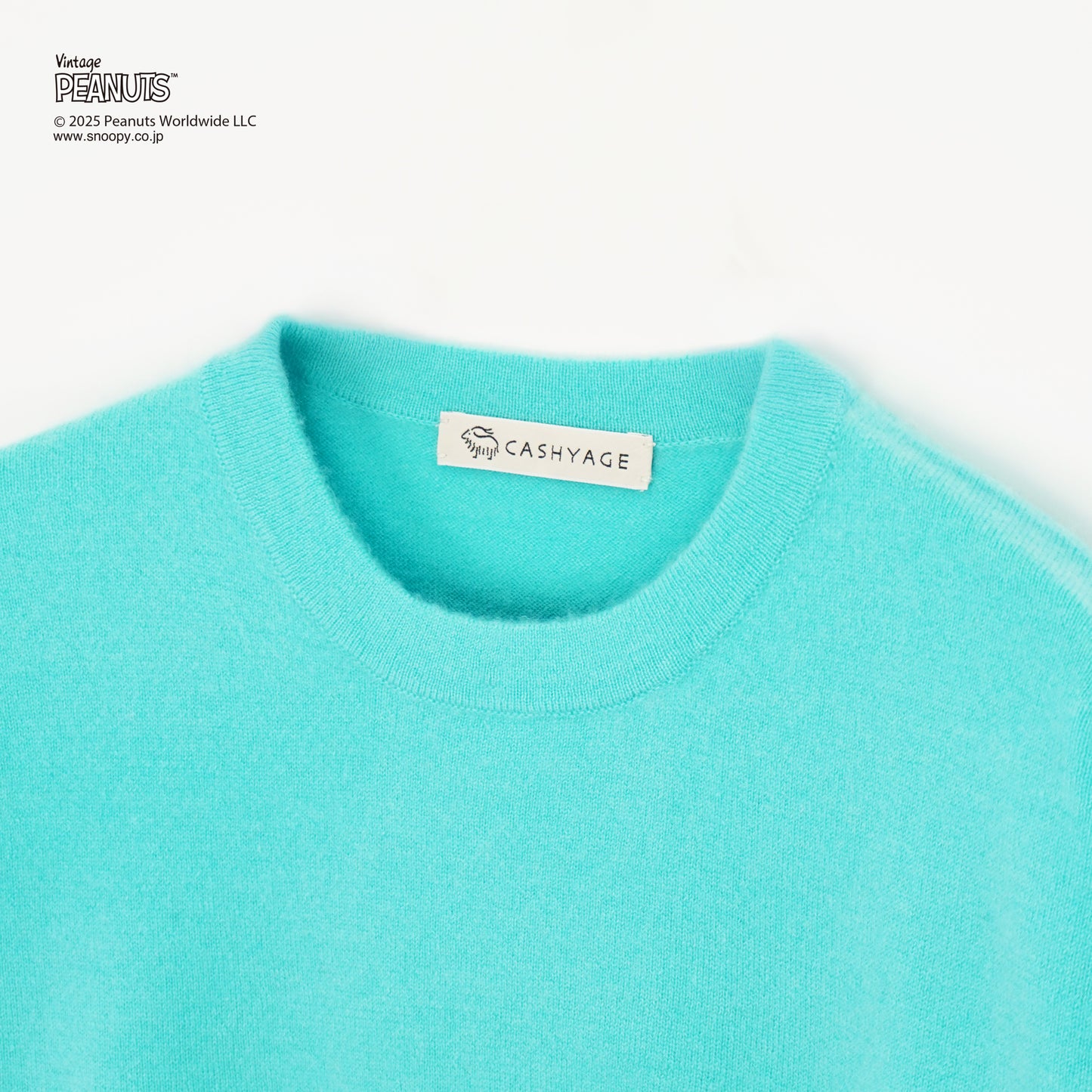 【PEANUTS × CASHYAGE】サングラススヌーピーセーター