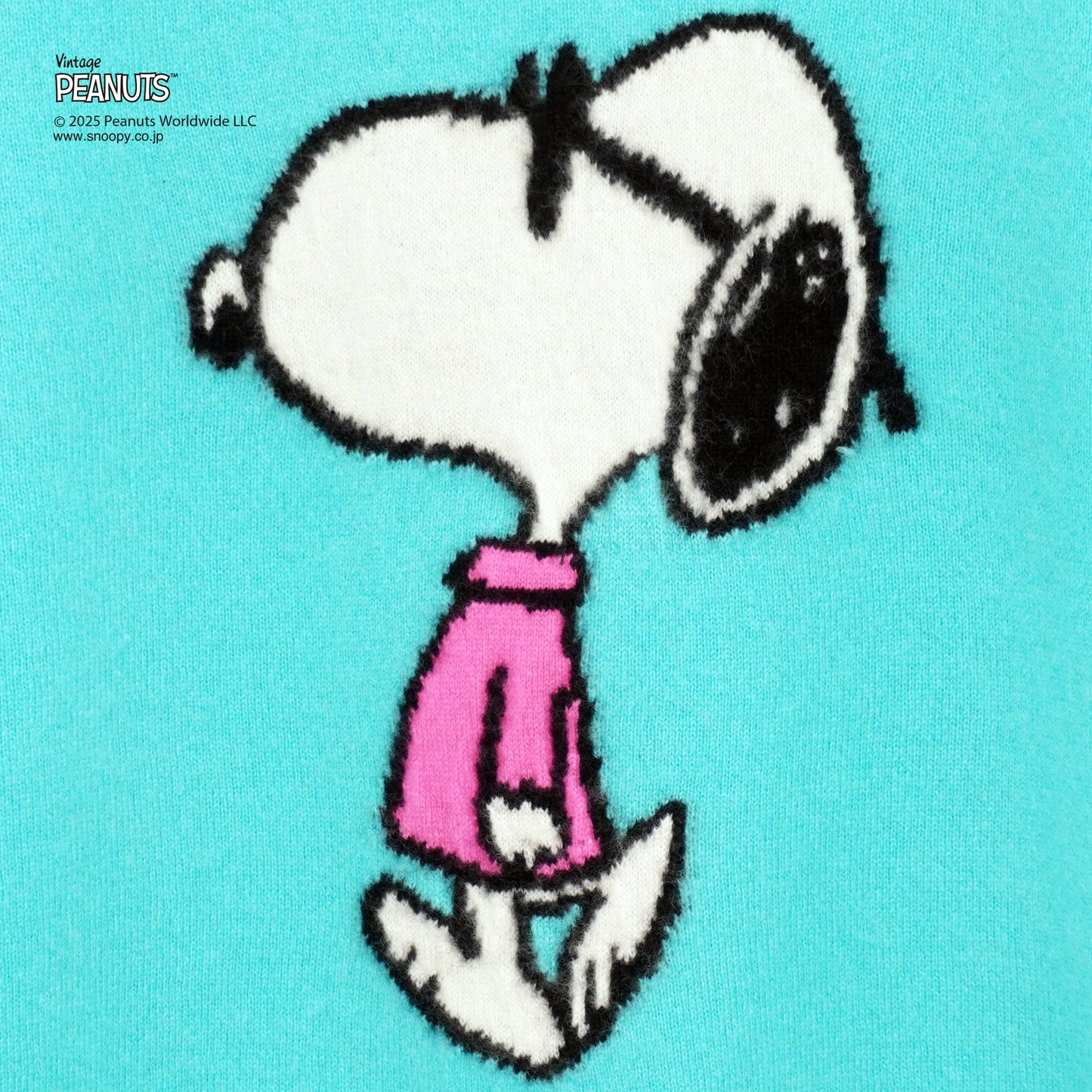 【PEANUTS × CASHYAGE】サングラススヌーピーセーター