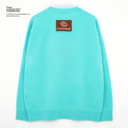 【PEANUTS × CASHYAGE】サングラススヌーピーセーター