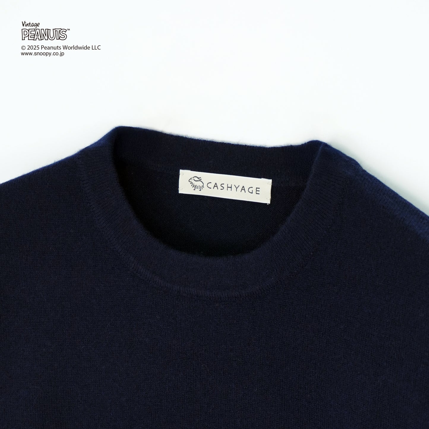 【PEANUTS × CASHYAGE】サングラススヌーピーセーター