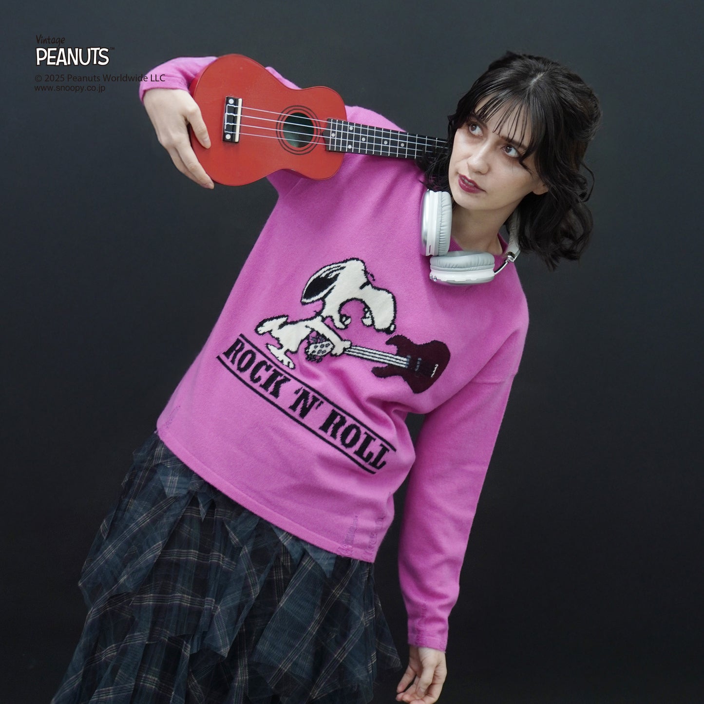 【PEANUTS × CASHYAGE】ROCKNROLLセーター