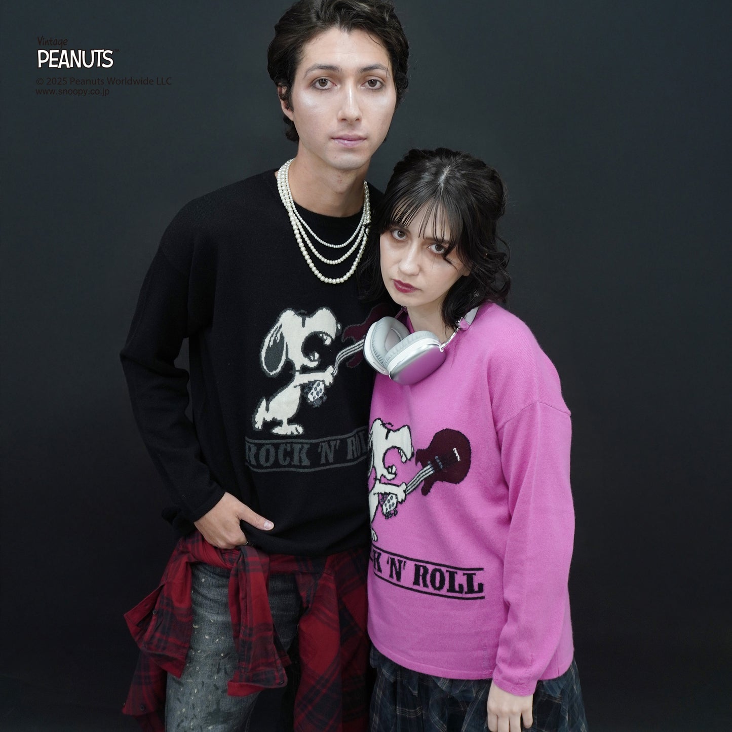【PEANUTS × CASHYAGE】ROCKNROLLセーター