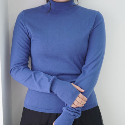 Silk Cashmere Turtle Neck