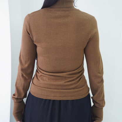Silk Cashmere Turtle Neck