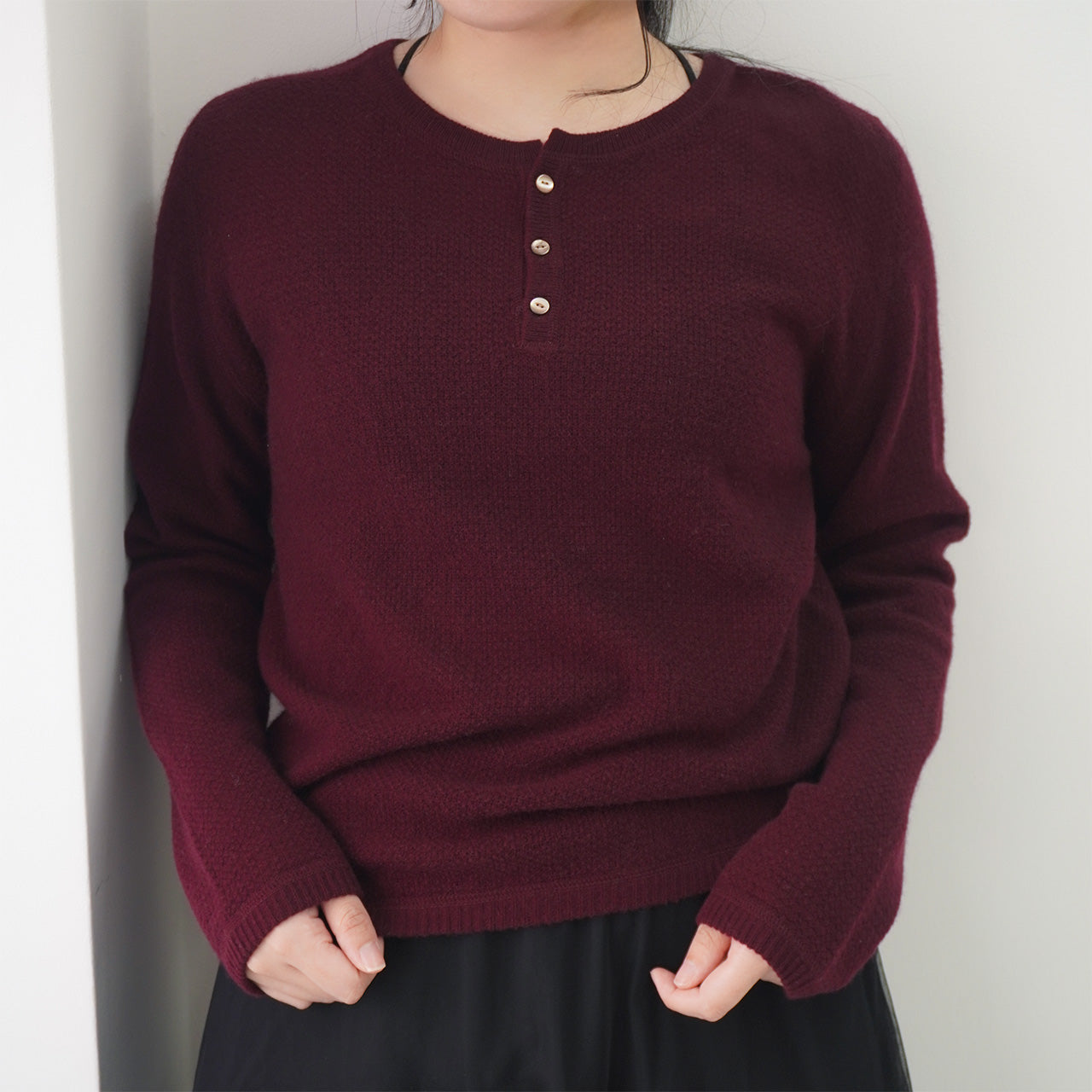 Cashmere Henley Neck