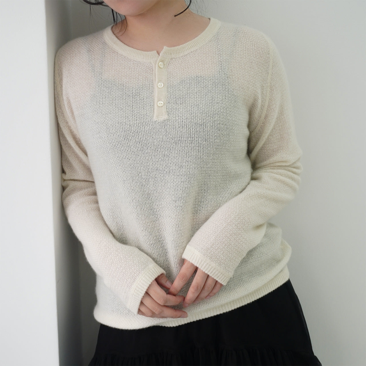 Cashmere Henley Neck