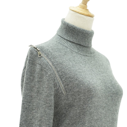 Cashmere Shoulder-zip Sweater