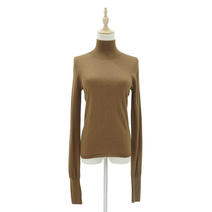 Silk Cashmere Turtle Neck