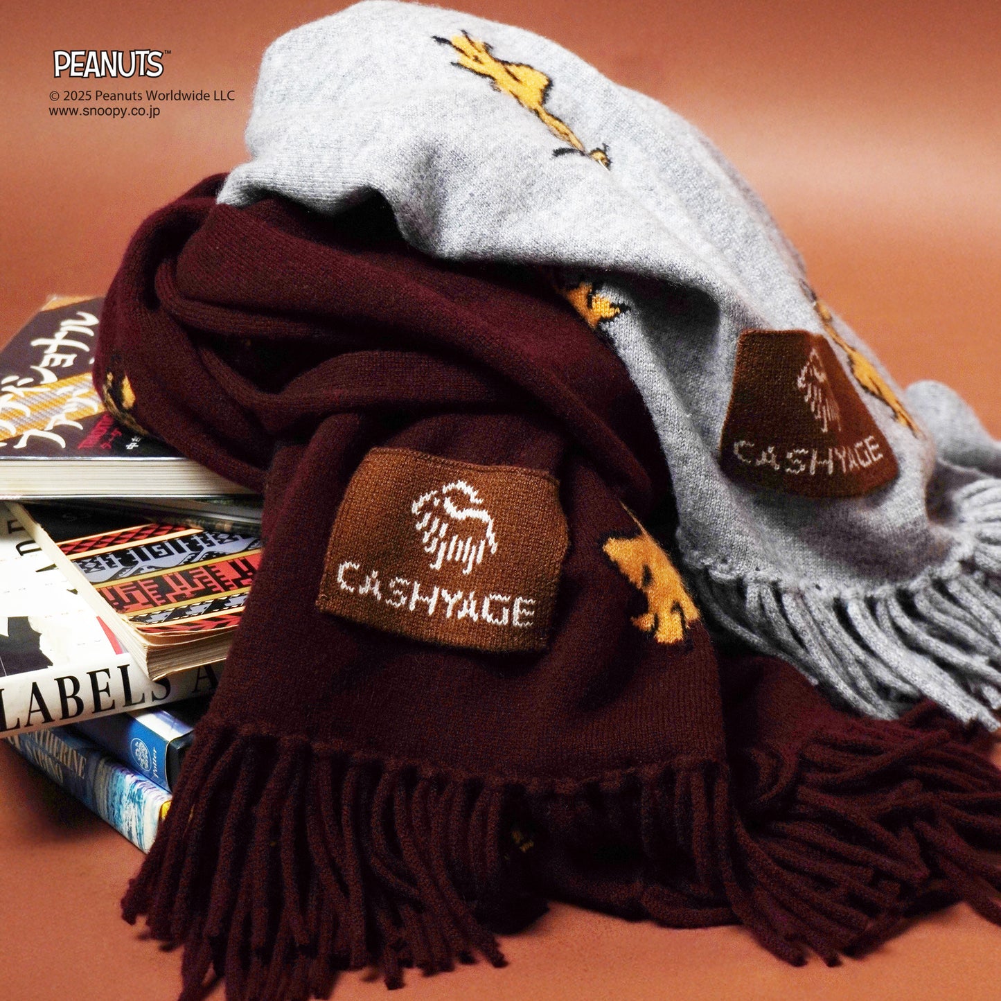 【PEANUTS × CASHYAGE】WOODSTOCKストール